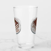 ティラミスケーキ漫画イラストレーション タンブラーグラス (左)