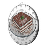 ティラミスケーキ漫画イラストレーション ダーツボード (正面右)