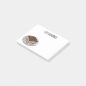 ティラミスケーキ漫画イラストレーション ポストイット (アングル)