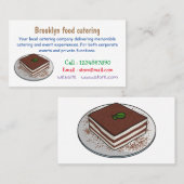 ティラミスケーキ漫画イラストレーション 名刺 (正面/裏面)