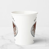 ティラミスケーキ漫画イラストレーション 紙コップ (左)