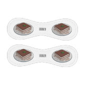 ティラミスケーキ漫画イラストレーション 野球ボール (パネル)