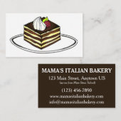 ティラミスデザートフードイタリアンベーカリーレストラン 名刺 (正面/裏面)