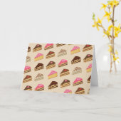 ティラミス模様のスライス カード (黄色い花)