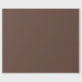 ティラミス無地のダーク茶 ラッピングペーパー (フラット)