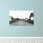 ティラモクオレゴン住宅通りシーン キャンバスプリント (インサイチュ (ウッドフロア))