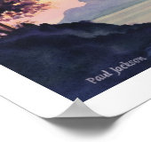 "ティラモックベンド"横向き水彩 ポスター (角)