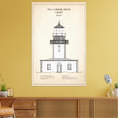 ティラモックロックライトハウス – オレゴン – SBD キャンバスプリント (インサイチュ (リビング))