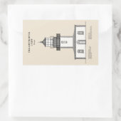 ティラモックロックライトハウス – オレゴン – SBD 長方形シール (バッグ)