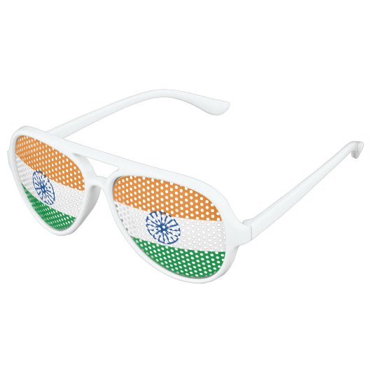 「ティランガジャンダ」インディアン三色国旗 アビエーターサングラス (アングル)