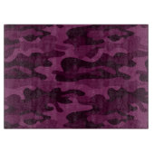 ティリアンパープルモノカラー迷彩柄 カッティングボード (正面)