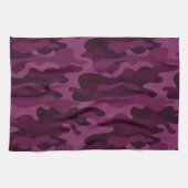 ティリアンパープルモノカラー迷彩柄 キッチンタオル (横)