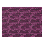 ティリアンパープルモノカラー迷彩柄 テーブルクロス (正面(横))