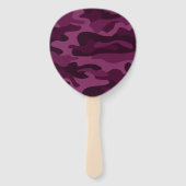 ティリアンパープルモノカラー迷彩柄 ハンドファン (正面)