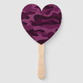 ティリアンパープルモノカラー迷彩柄 ハンドファン (正面)