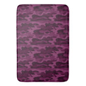 ティリアンパープルモノカラー迷彩柄 バスマット (正面縦)