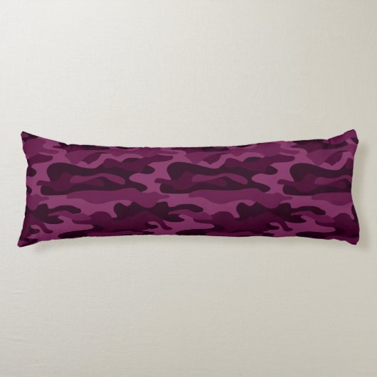 ティリアンパープルモノカラー迷彩柄 ボディピロー (正面)