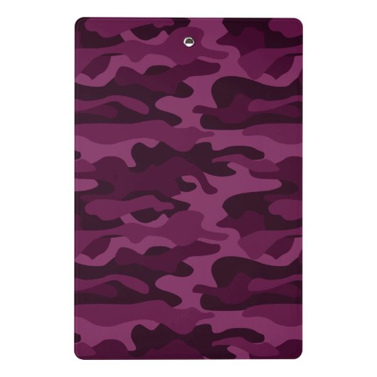 ティリアンパープルモノカラー迷彩柄 ミニクリップボード (裏面)