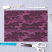 ティリアンパープルモノカラー迷彩柄 薄葉紙 (クラフト)