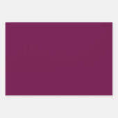 ティリアンパープル無地のカラー ラッピングペーパーシート (正面3)