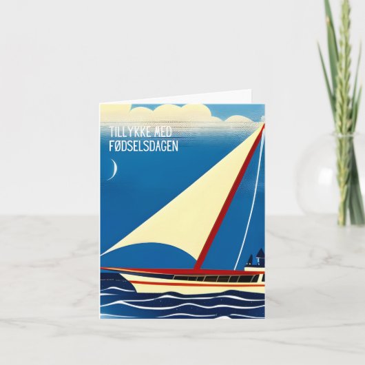 ティリケ・メッド・フェルセルスダーゲン、デンマークハッピーバースデー カード (正面)