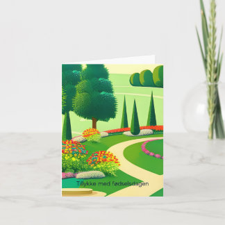 ティリケ・メッド・フェルセルスダーゲン、デンマークハッピーバースデー カード