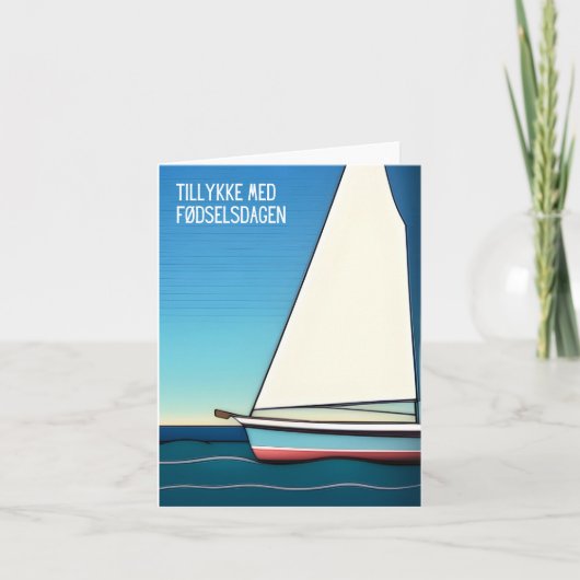 ティリケ・メッド・フェルセルスダーゲン、デンマークハッピーバースデー カード (正面)