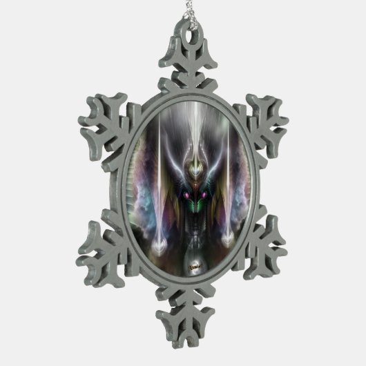 ティリナン戦神スノーフレークオーナメント スノーフレークピューターオーナメント (左)
