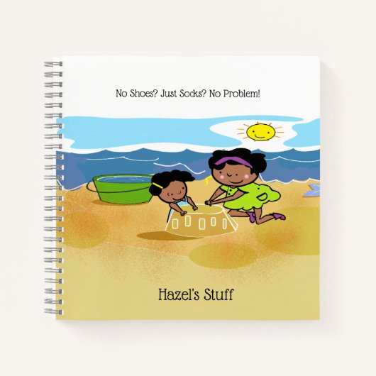 ティリータペットのスパイラルノート夏の時間おもしろい ノートブック (正面)