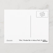 ティリー/疑問に思バーインアズベリーパークNJ ポストカード (裏面)