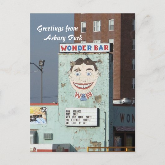 ティリー/疑問に思バーインアズベリーパークNJ ポストカード (正面)