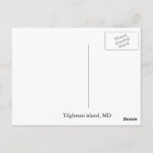 ティルグマン島(MD) ポストカード (裏面)