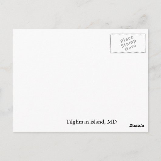 ティルグマン島(MD) ポストカード (裏面)