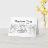 ティルスタネキャッスルスコットランド カード (黄色い花)