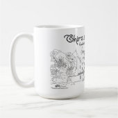 ティルスタネキャッスルスコットランド コーヒーマグカップ (左)