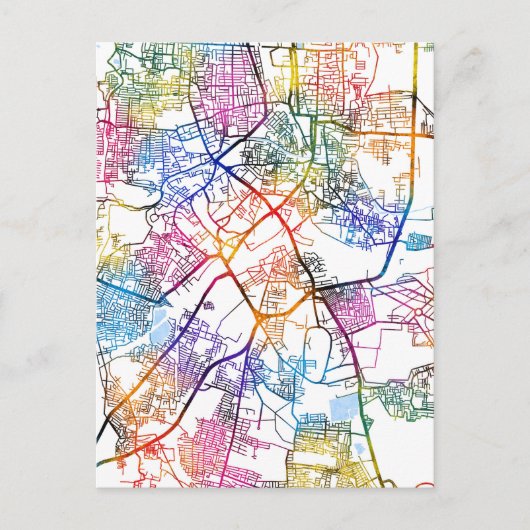 ティルチラーパッリ タミル・ナードゥ州 都市地図 ポストカード (正面)