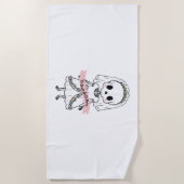 ティルデスは私たちパーティーハロウィーン ビーチタオル (正面)