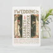 ティルデスアールヌーボー結婚式招待状 招待状 (スタンド正面)