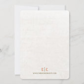 ティルデスアールヌーボー結婚式招待状 招待状 (裏面)