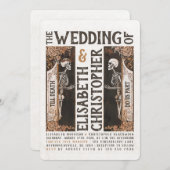 ティルデスアールヌーボー結婚式招待状 招待状 (正面/裏面)