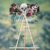 ティルデスウォーターカラースケルトンバラゴシック結婚ズ アクリルサイン (ニュートラル)