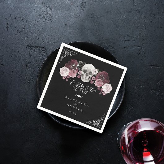 ティルデスウォーター色スカルバラゴシック結婚ズ スタンダードカクテルナプキン