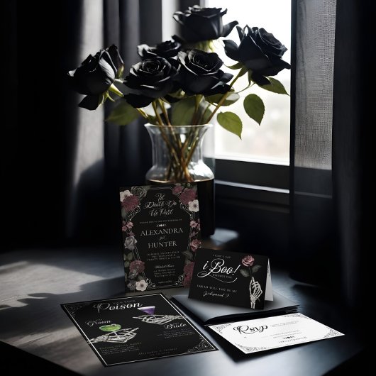 ティルデスウォーター色スカルバラゴシック結婚ズ 招待状