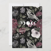 ティルデスウォーター色スカルバラゴシック結婚ズ 招待状 (裏面)