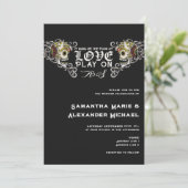 ティルデスゴシックグラムスカルブラックフローラズ 招待状 (スタンド正面)