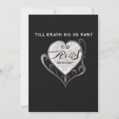 ティルデスゴシックグラムスカルブラックフローラズ 招待状 (裏面)