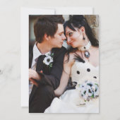 ティルデスゴシックスカル写真婚約パーティ 招待状 (裏面)