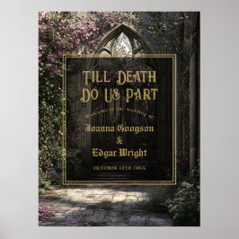 ティルデスゴシックフローラ庭園の結婚式歓迎 ポスター