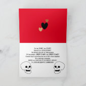 ティルデスゴシック結婚式招待状 ノートカード (内部)