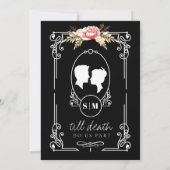 ティルデスゴシック黒フローラ結婚ズ 招待状 (裏面)